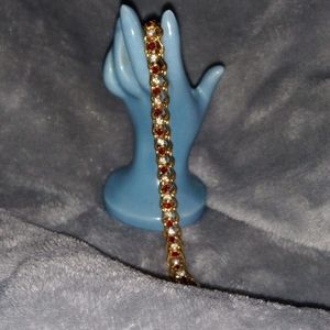 Diamond & Ruby Tennis Bracelet, Exquisite Costume